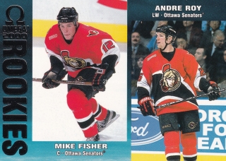 1999-00 Pacific Omega - Mike Fisher, Andre Roy - Rookies