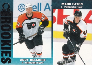 1999-00 Pacific Omega - Andy Delmore, Mark Eaton - Rookies
