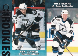 1999-00 Pacific Omega - Ben Clymer, Nils Ekman - Rookies