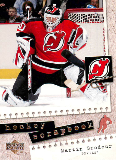 2005-06 UD Series 1 - Martin Brodeur - Hockey Scrapbook #HS30