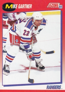 1991-92 Score - Mike Gartner (French)