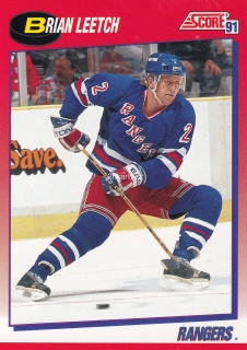 1991-92 Score - Brian Leetch (French)