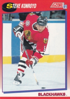 1991-92 Score - Steve Konroyd (French)