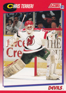 1991-92 Score - Chris Terreri (French)