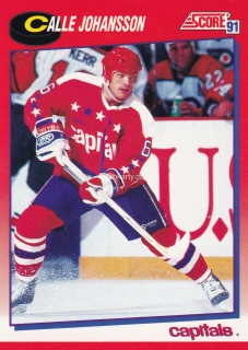 1991-92 Score - Calle Johansson (French)