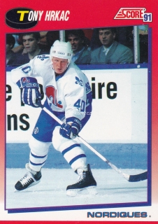1991-92 Score - Tony Hrkac (French)