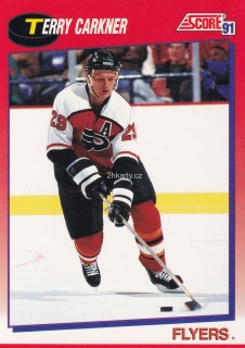 1991-92 Score - Terry Carkner (French)