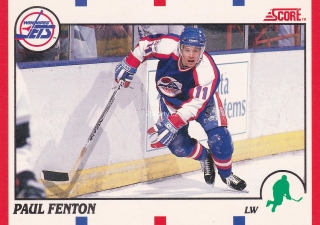 1990-91 Score - Paul Fenton (French)