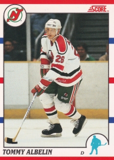 1990-91 Score - Tommy Albelin (French)