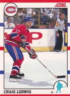 1990-91 Score - Craig Ludwig (French)