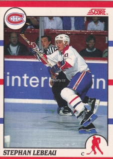 1990-91 Score - Stephan Lebeau (French)