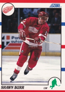 1990-91 Score - Shawn Burr (English)