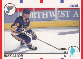 1990-91 Score - Mike Lalor (English)