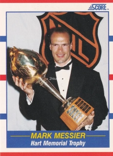 1990-91 Score - Mark Messier (English) - Trophy