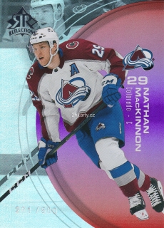 2021-22 UD Extended Series - Nathan MacKinnon - Triple Dimensions Reflections Ruby /500