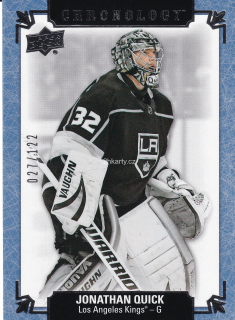 2019-20 UD Chronology - Jonathan Quick - Mettalic Blue / 122
