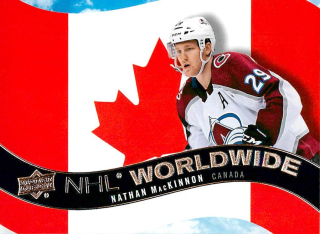 2020-21 UD Series 1 - Nathan MacKinnon - NHL Worldwide #WW-3