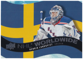 2020-21 UD Series 1 - Henrik Lundqvist - NHL Worldwide #WW-23