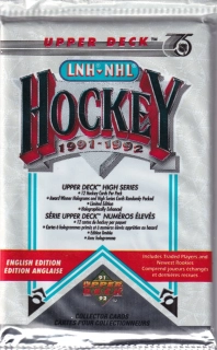 1991-92 UD High Series (English) - hobby balíček