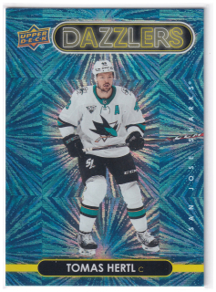 2021-22 UD Series 1 - Tomáš Hertl - Dazzlers Blue #DZ-37
