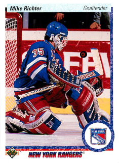 1990-91 UD Series - Mike Richter (English) #32