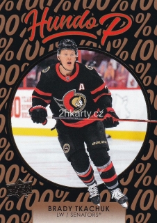 2021-22 UD Series 1 - Brady Tkachuk - Hundo P Gold