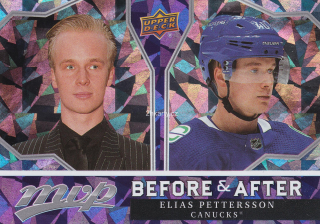 2021-22 UD MVP - Elias Pettersson - Before & After