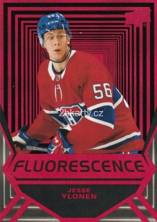 2021-22 UD Series 2 - Jesse Ylonen - Fluorescence Red