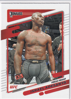 2022 Panini Donruss UFC - Israel Adesanya - Press Proof Silver