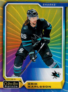 2018-19 UD O-Pee-Chee Platinum - Erik Karlsson - Rainbow Color Wheel #5