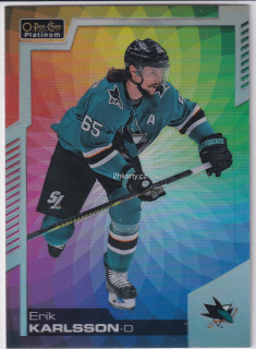 2020-21 UD O-Pee-Chee Platinum - Erik Karlsson - Rainbow Color Wheel