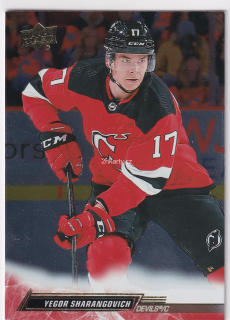 2022-23 UD Series 1 - Yegor Sharangovich - Silver Foil
