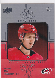 2021-22 UD Series 1 - Sebastian Aho  - Honor Roll