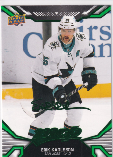 2022-23 UD MVP - Erik Karlsson - Green Script