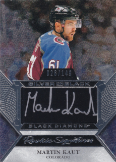 2020-21 UD Black Diamond - Martin Kaut - Silver on Black Rookie Signatures /149 #SBRS-MK