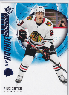 2020-21 UD SP Hockey - Pius Suter - SP Rookie Authentics