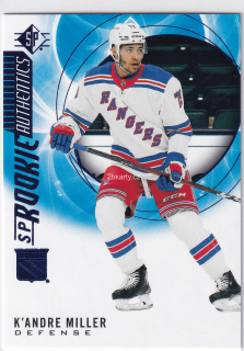 2020-21 UD SP Hockey - K'Andre Miller - SP Rookie Authentics