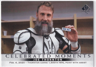2020-21 UD SP Authentic - Joe Thornton - Celebrated Moments