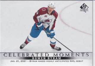 2020-21 UD SP Authentic - Bowen Byram - Celebrated Moments