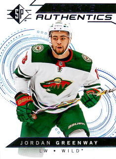 2018-19 UD SP - Jordan Greenway - Rookie Authentics Blue #122