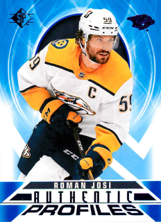 2020-21 UD SP Hockey - Roman Josi - Authentic Profiles Blue #AP-15