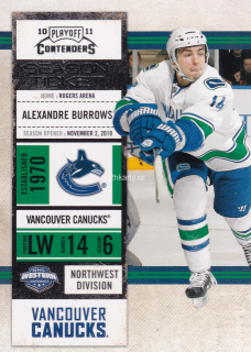2010-11 Panini Playoff Contenders - Alexandre Burrows