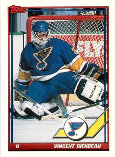 1991-92 Topps - Vincent Riendeau #370