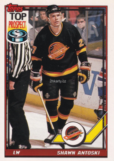 1991-92 Topps - Shawn Antoski - Top Prospect