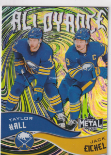 2020-21 UD Skybox Metal Universe - Taylor Hall, Jack Eichel - Alloyance