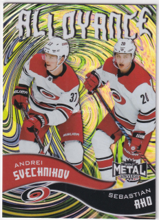 2020-21 UD Skybox Metal Universe - Andrei Svechnikov, Sebastian Aho - Alloyance