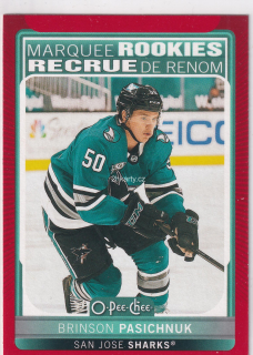 2021-22 UD O-Pee-Chee - Brinson Pasichnuk - Marquee Rookies Red Border