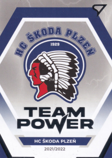 2021-22 SportZoo ELH - Logo HC Škoda Plzeň - Team Power