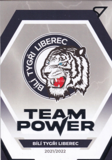 2021-22 SportZoo ELH - Logo Bílí Tygři Liberec - Team Power
