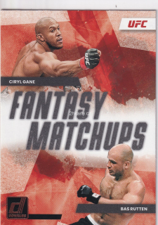 2023 Panini Donruss - Ciryl Gane, Bas Rutten - Fantasy Matchups